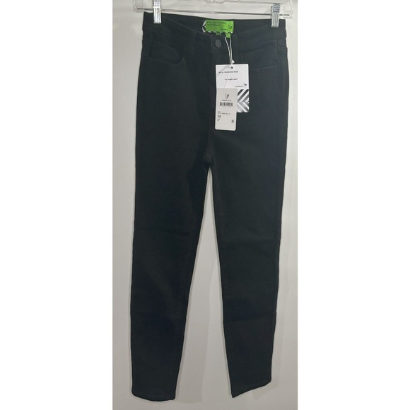 Sandrine Rose X Free People‎ Black High Waisted Skinny Jeans, Size 26 NWT - Picture 1 of 4